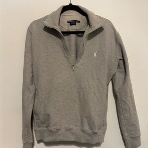 Polo Ralph Lauren Light Gray Zip-Up Sweater